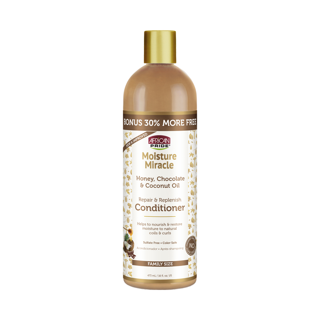 African Pride Moisture Miracle Conditioner 16 Oz — official pack photo 40027425 (01_APMM_BONUS-ConditionerFRONT-1024x1024_New.png) from strengthofnature.com