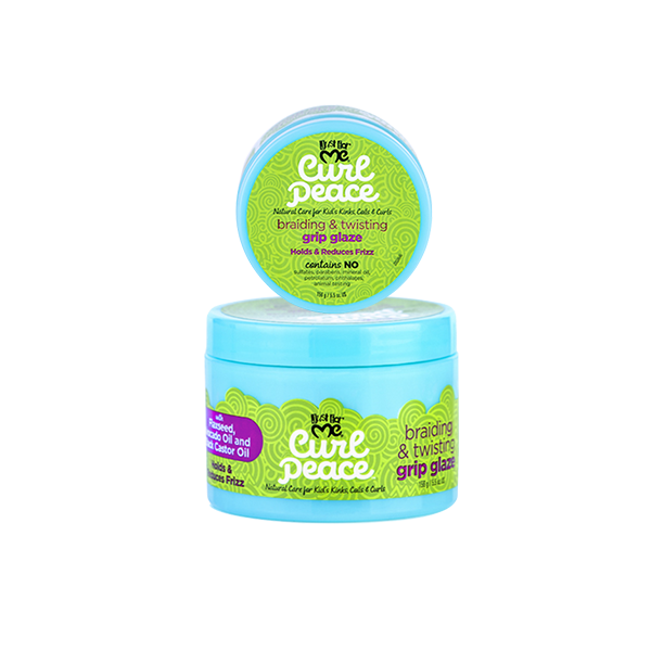 Just For Me Curl Peace Braiding & Twisting Grip Glaze - 5.5oz — official pack photo 40024943 (01_Braiding-Twisting-Grip-Glaze.png) from strengthofnature.com