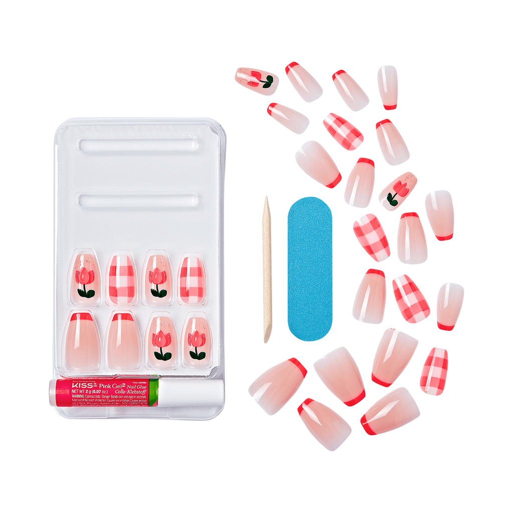 Kiss Gel Fantasy Allure Press On Glue Nails - All Yours official pack