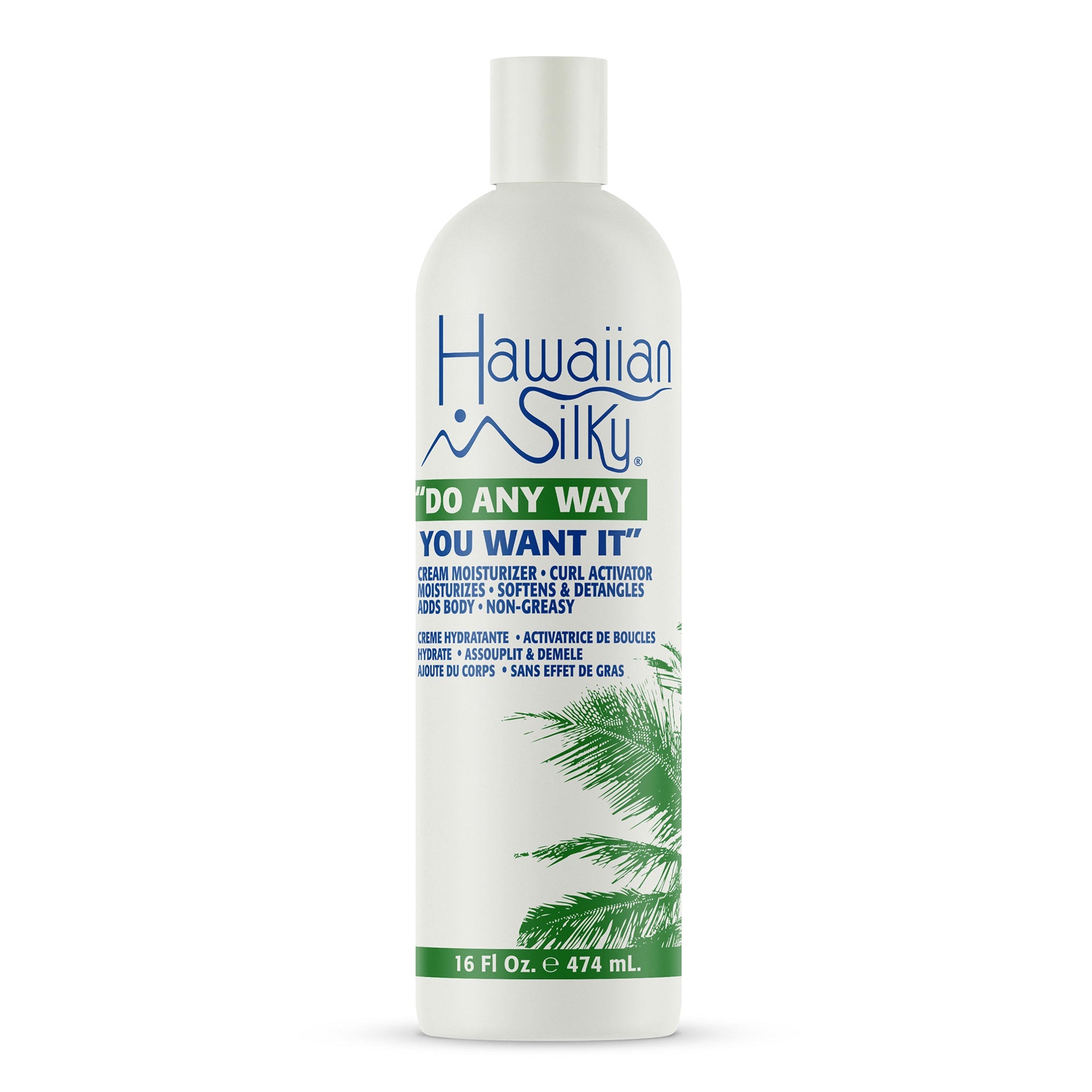 Hawaiian Silky Cream Moist/Curl Activ[Do Any Way]-16oz#39 — official pack photo 10014 (10014_HS__DoAnyWay_16oz.jpg) from afamconcept.com