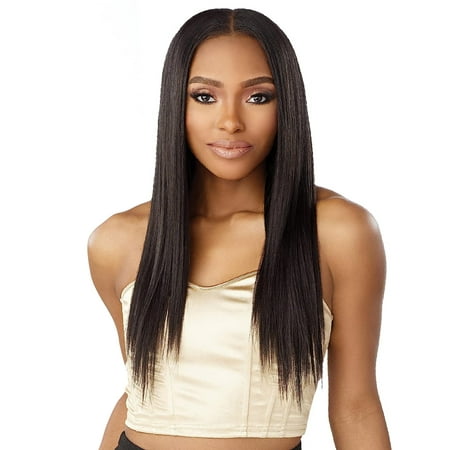 Sensationnel Human Hair Butterfly Clip-in Extension - STRAIGHT 18 (7pcs) (Color:1 JET BLACK)