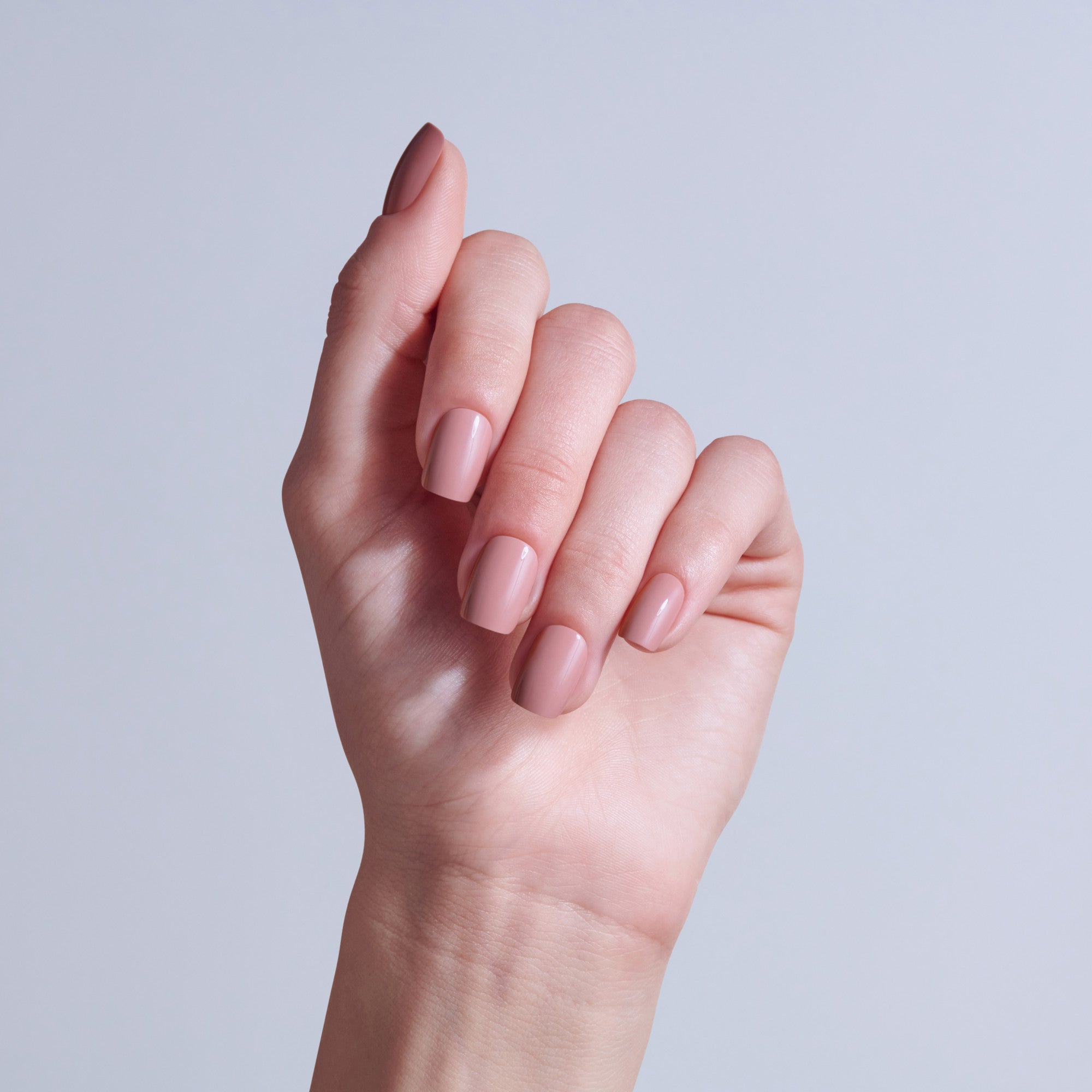 Kiss Core Color Press On Fake Glue Nails - Felicity | Solid, Pink, Short, Squoval official pack