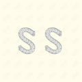 GNS - Silver Initial Earrings