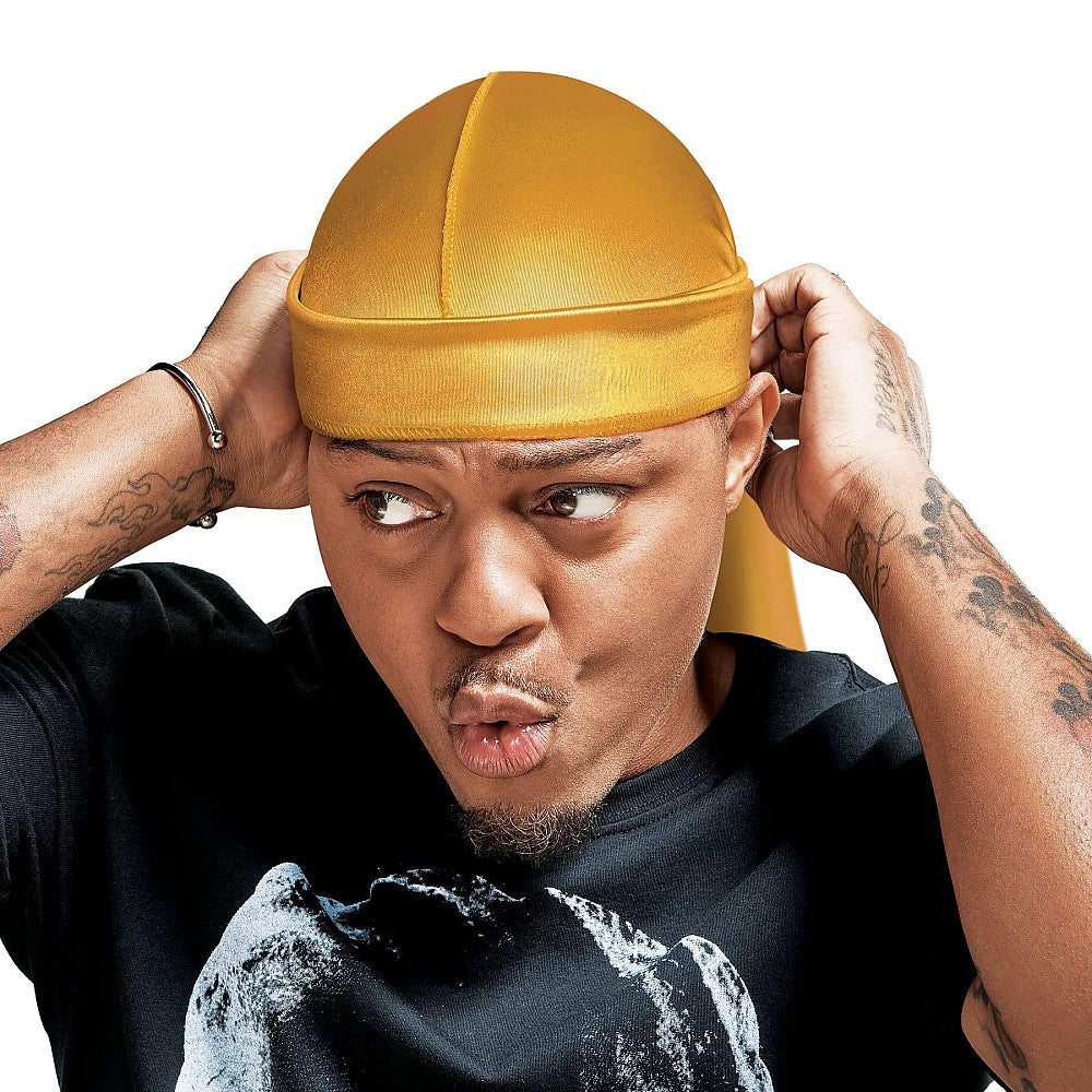 Red By Kiss Bow Wow Extreme Shine Silky Durag Gold HD128*