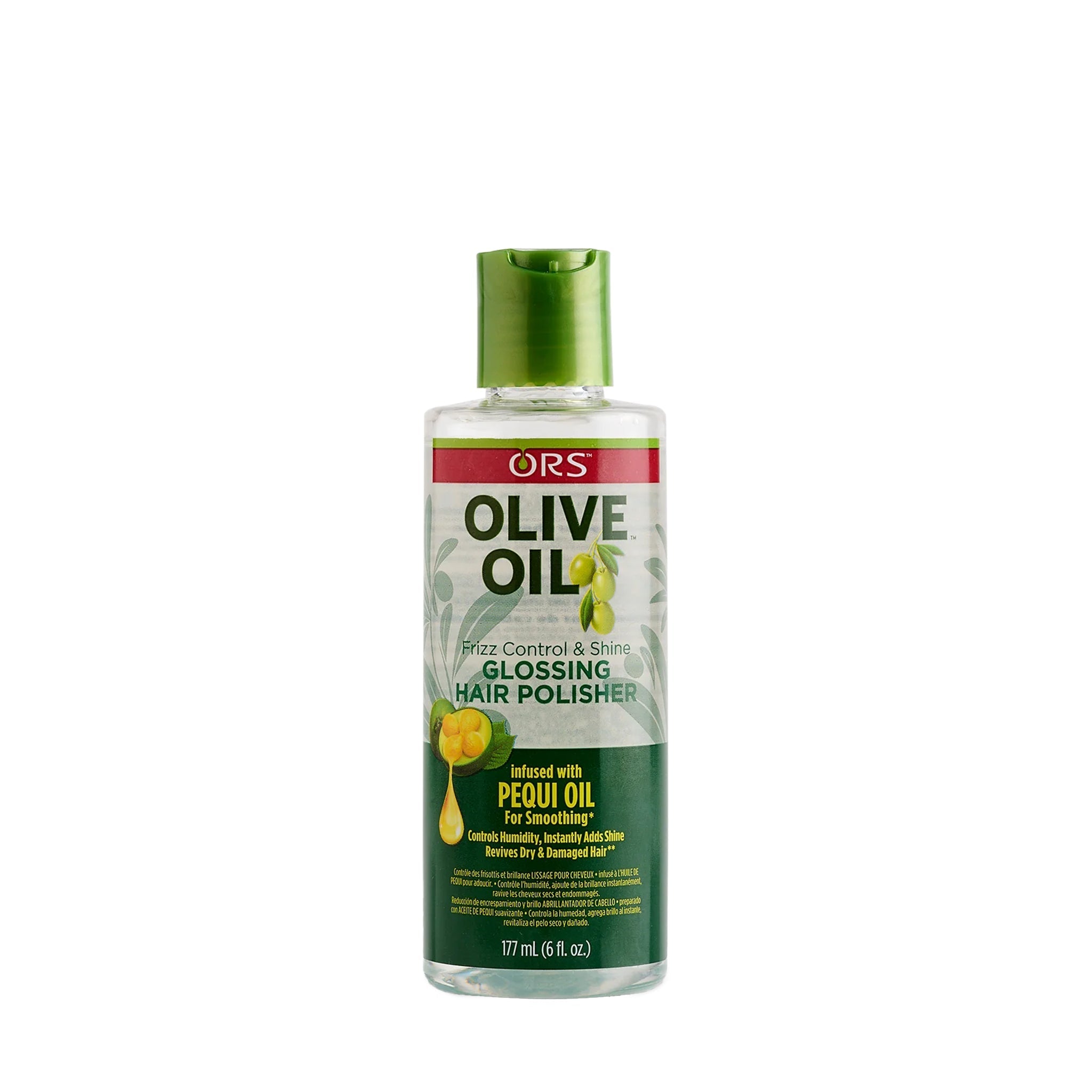 ORS Olive Oil Fizz Control & Shine Glossing Hair Polisher 6.0 oz — official pack photo 11114 (11114-1_f41e31b3-4dcd-4065-8f5a-8eed9ae6247b.jpg) from orshaircare.com