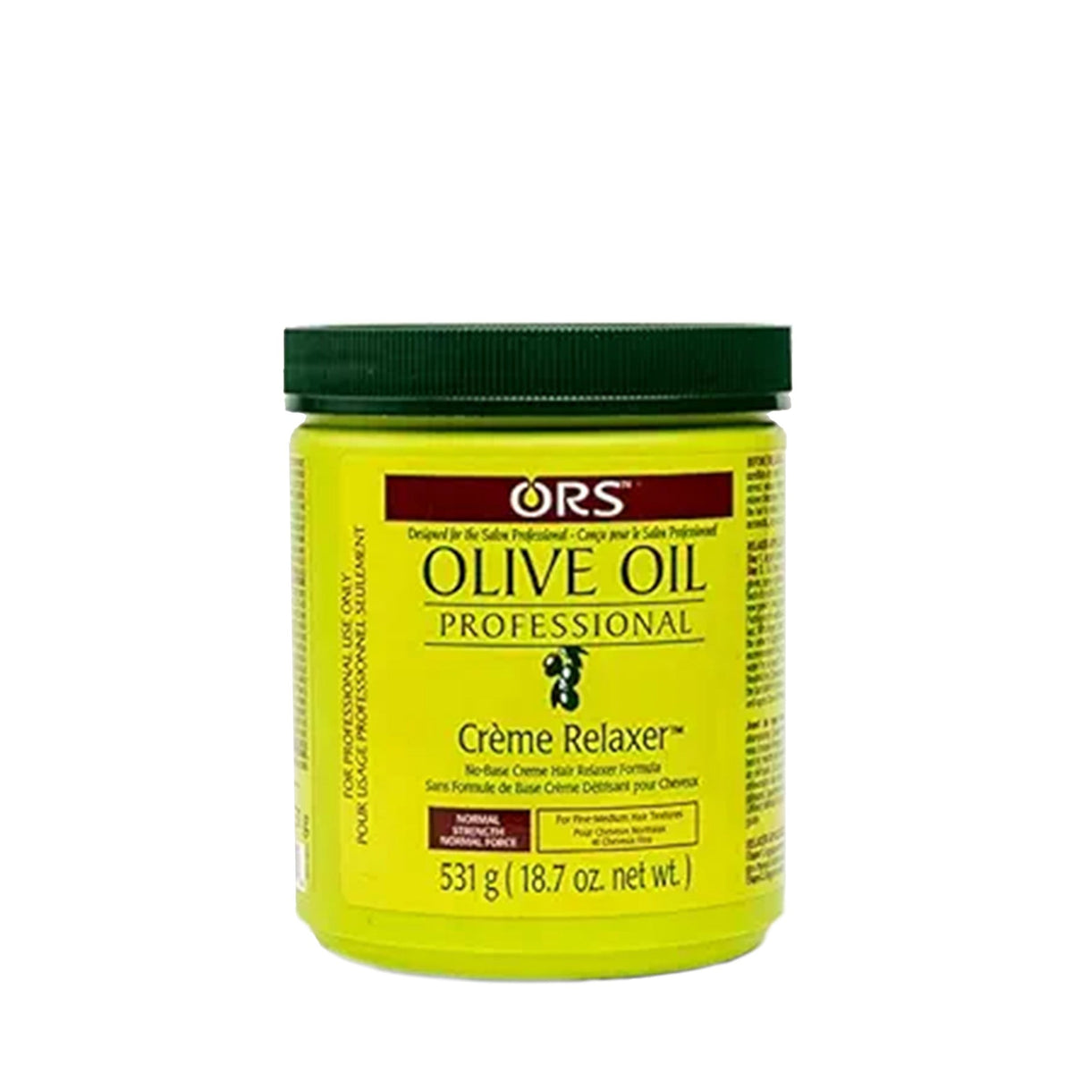 ORS Olive Oil Professional Creme Relaxer Jar Normal Strength 531g 0.59 kg — official pack photo 11120 (11120-1_efbc870d-b28c-48d0-9e07-0a8872f85446.jpg) from orshaircare.com