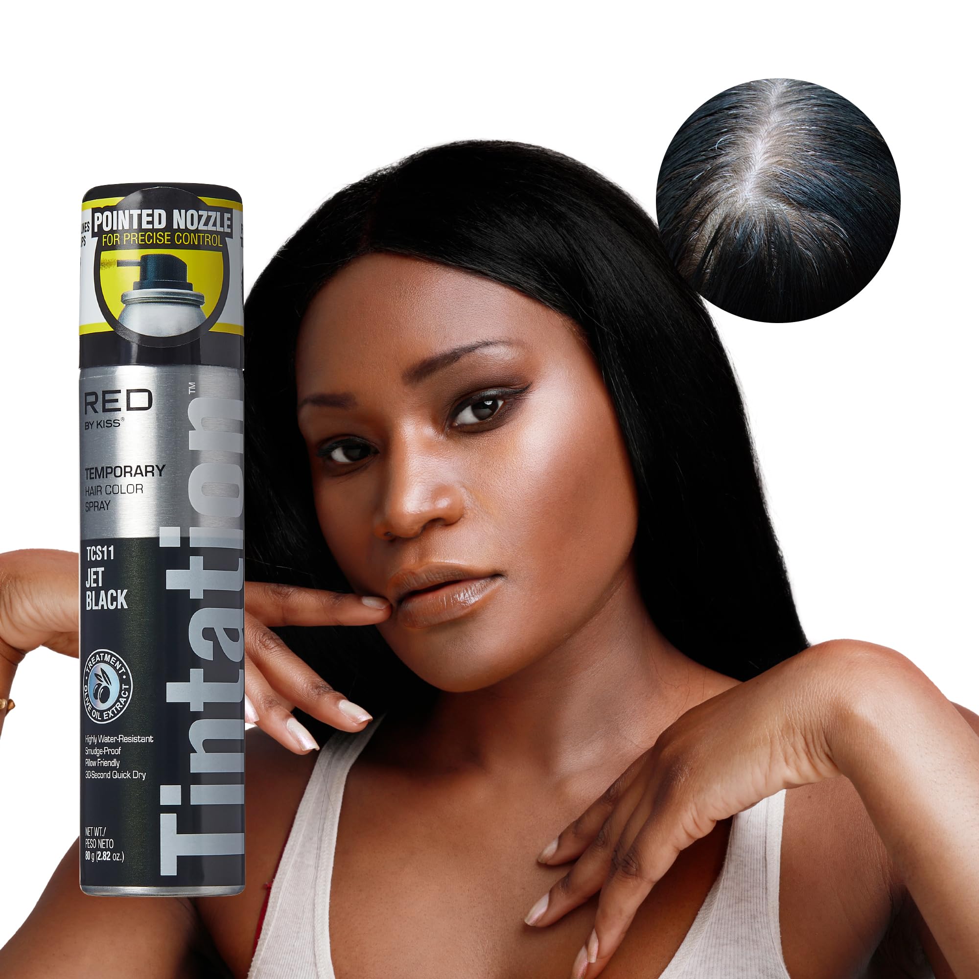 Tintation Medium Jet Black Hair Color Spray 3oz