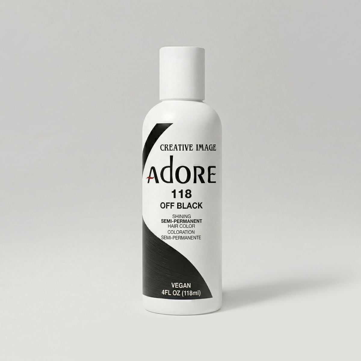 Adore Semi-Permanent Hair Color 118 Off Black 118