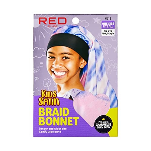 Red By Kiss Kids Satin Braid Bonnet HJ18