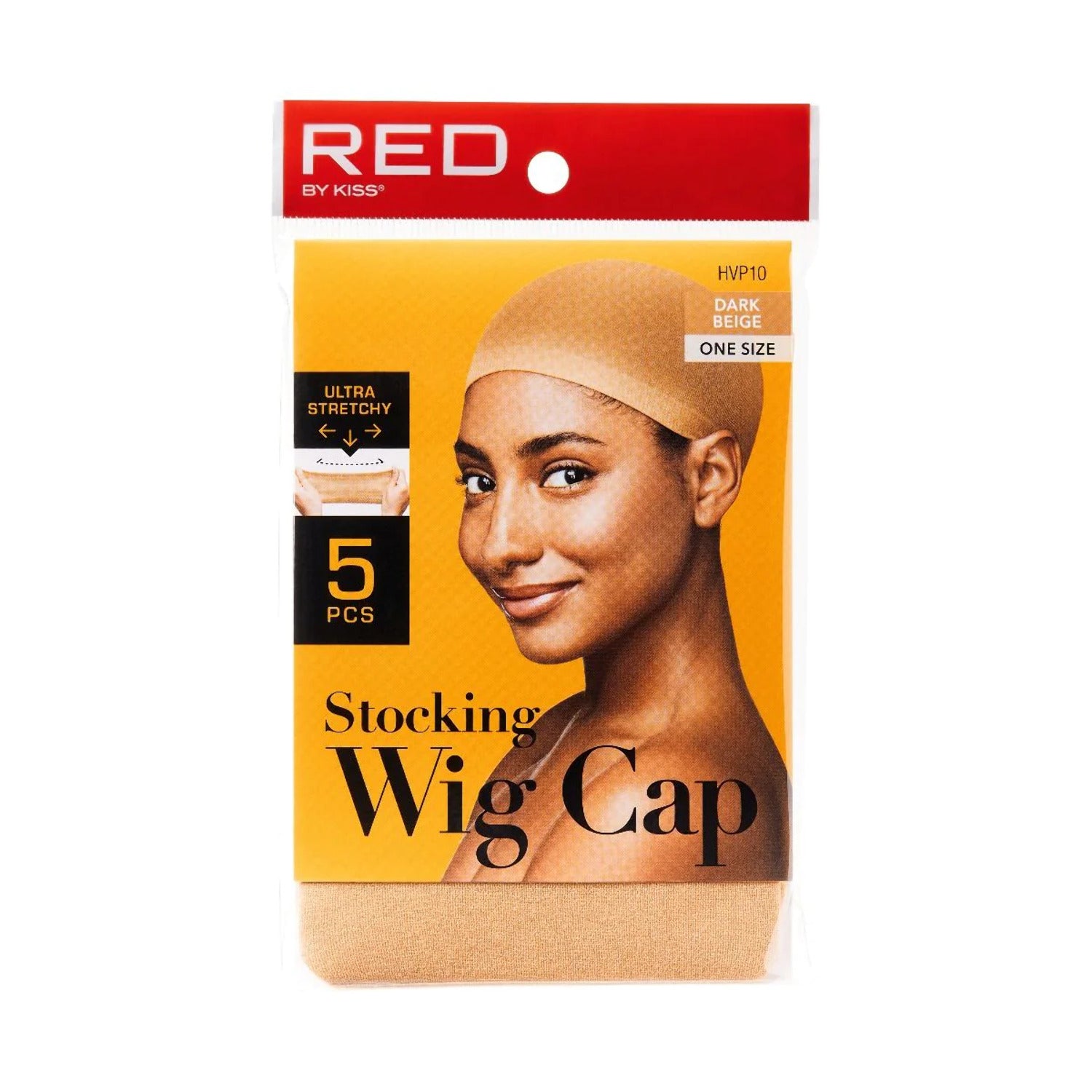 Red 5 Stocking Wig Cap Dark Beige