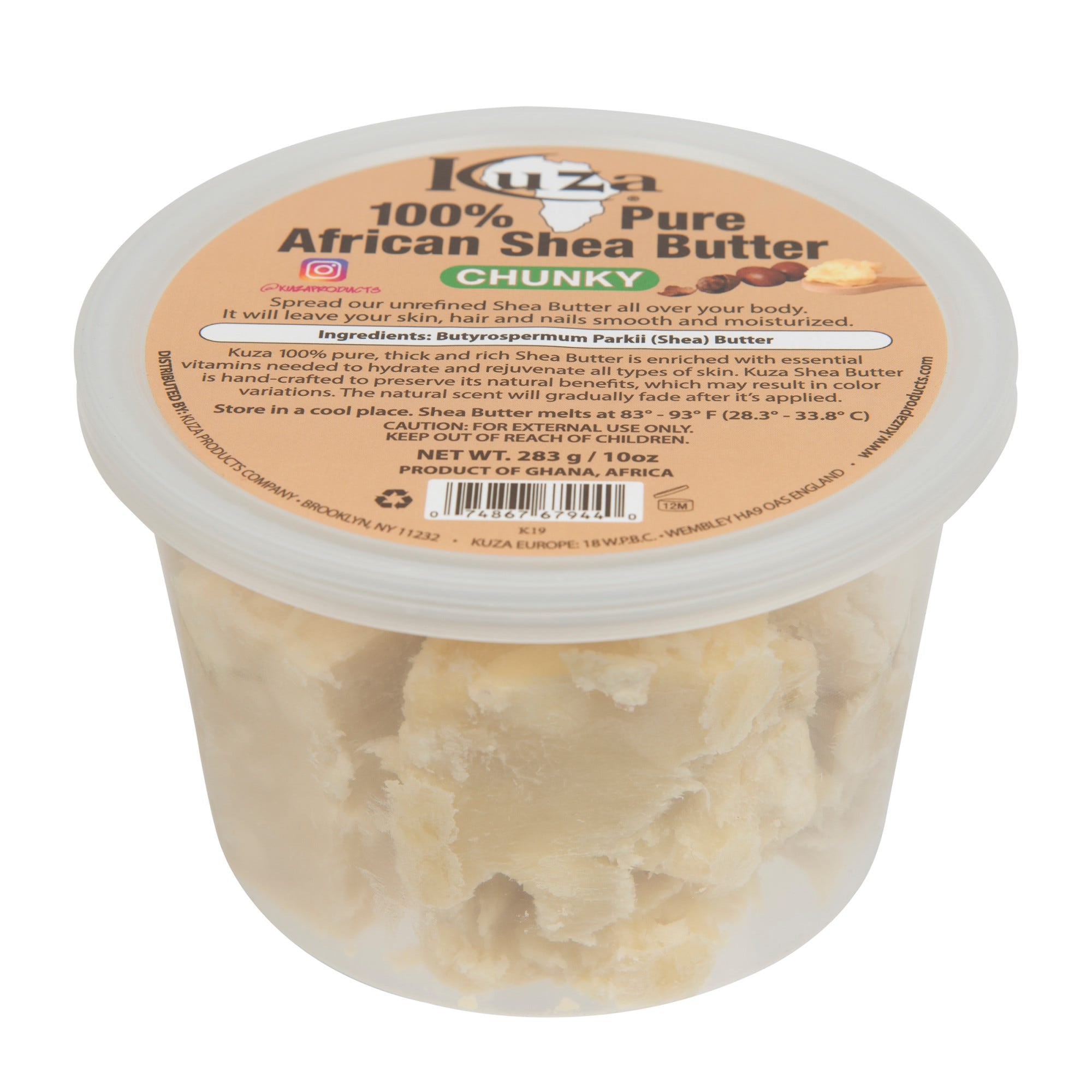 Kuza Chunky African Shea Butter 10oz