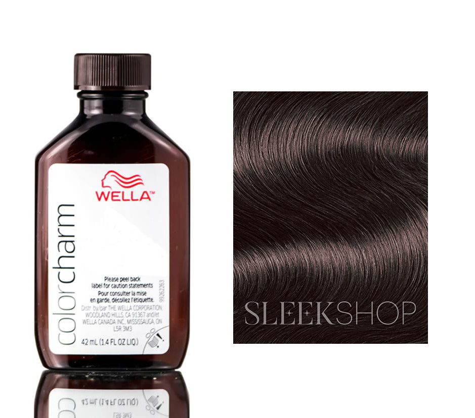 Wella Color Charm Permanent Liquid Hair Color Dark Natural Warm Brown 3NW *