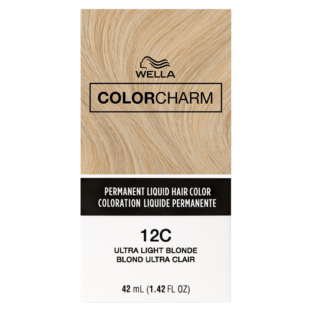 Wella Color Charm Permanent Liquid Hair Color Ultra Light Blonde 12C/ 1290 *
