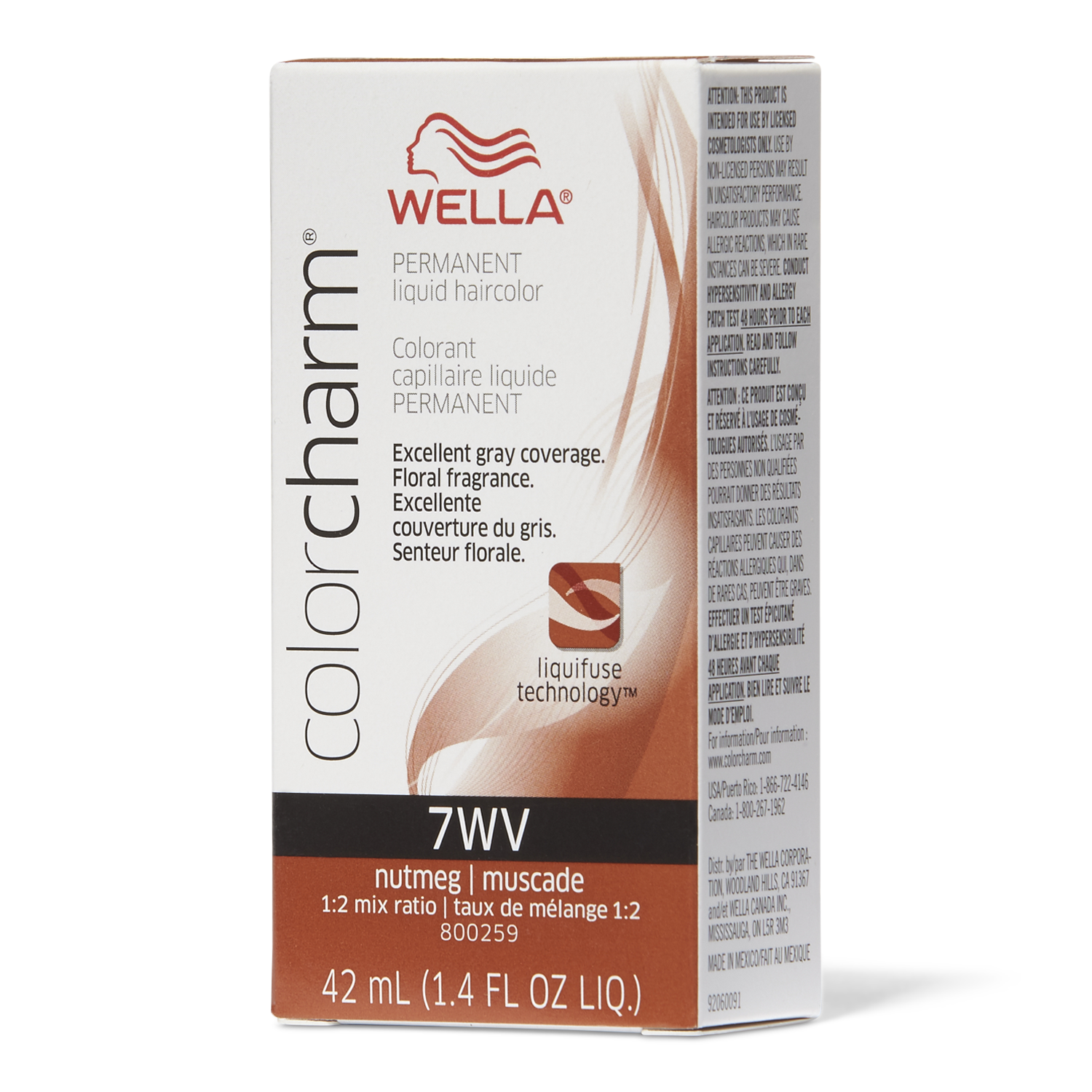 Wella Color Charm Nutmeg 7WV 1.4 Oz *