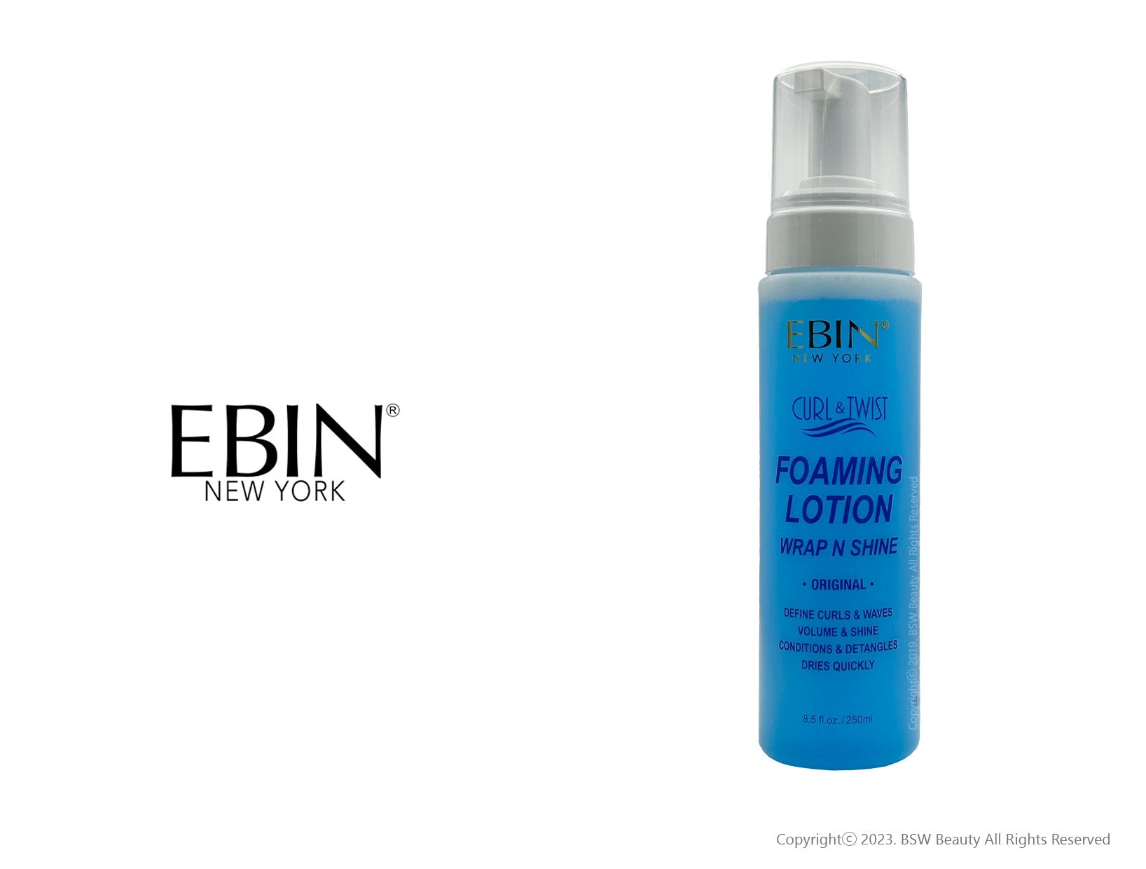 Ebin Foaming Lotion 3.38 Oz
