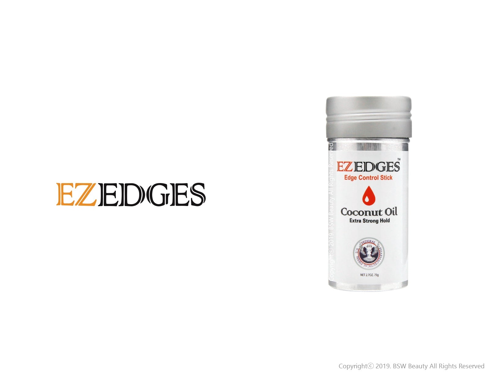 EZ Edges Coconut Oil Wax Stick 2.7oz