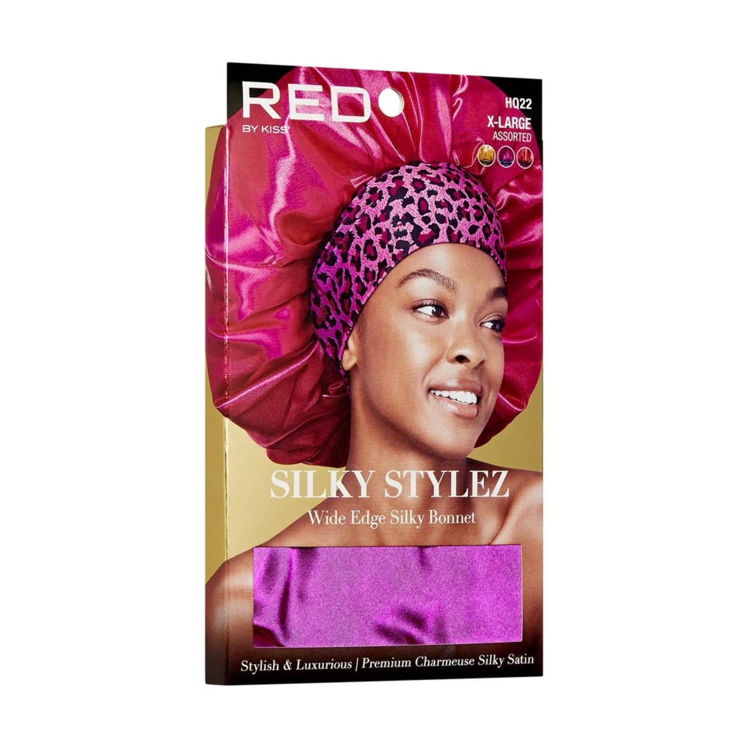 Red By Kiss Silky Styez X Keyshai Cole Wide Edge Silky Bonnet X Large Assorted HQ22