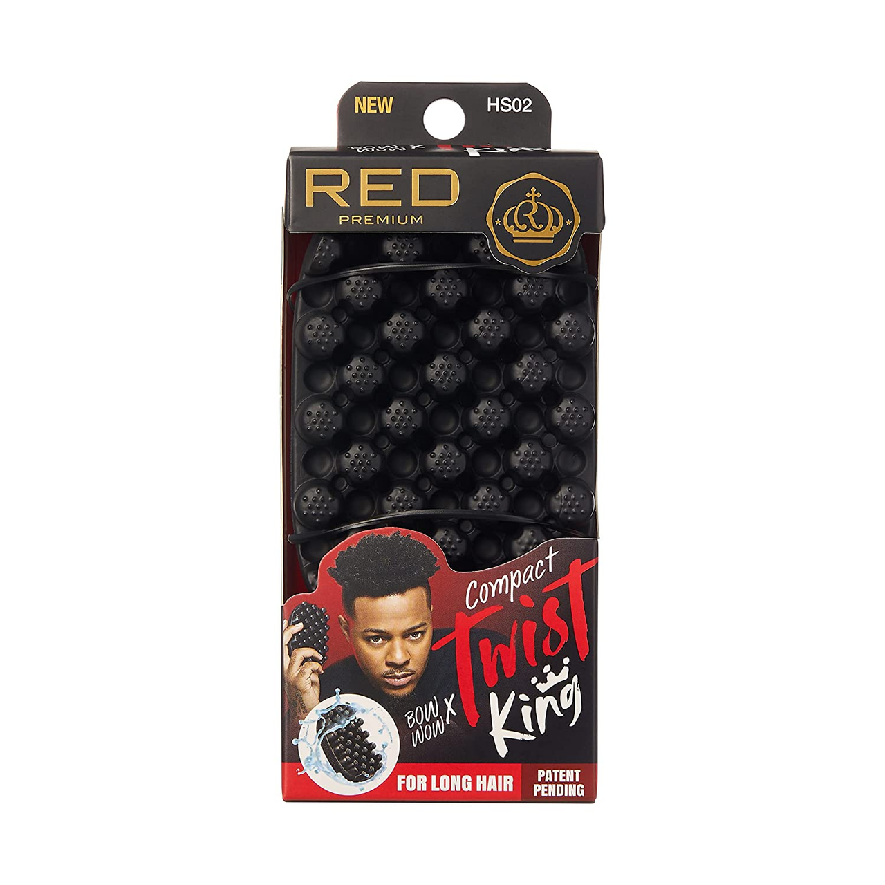 Red Compact Twist King Brush HS02