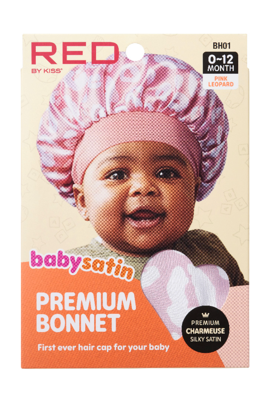 Red By Kiss Baby Satin Bonnet