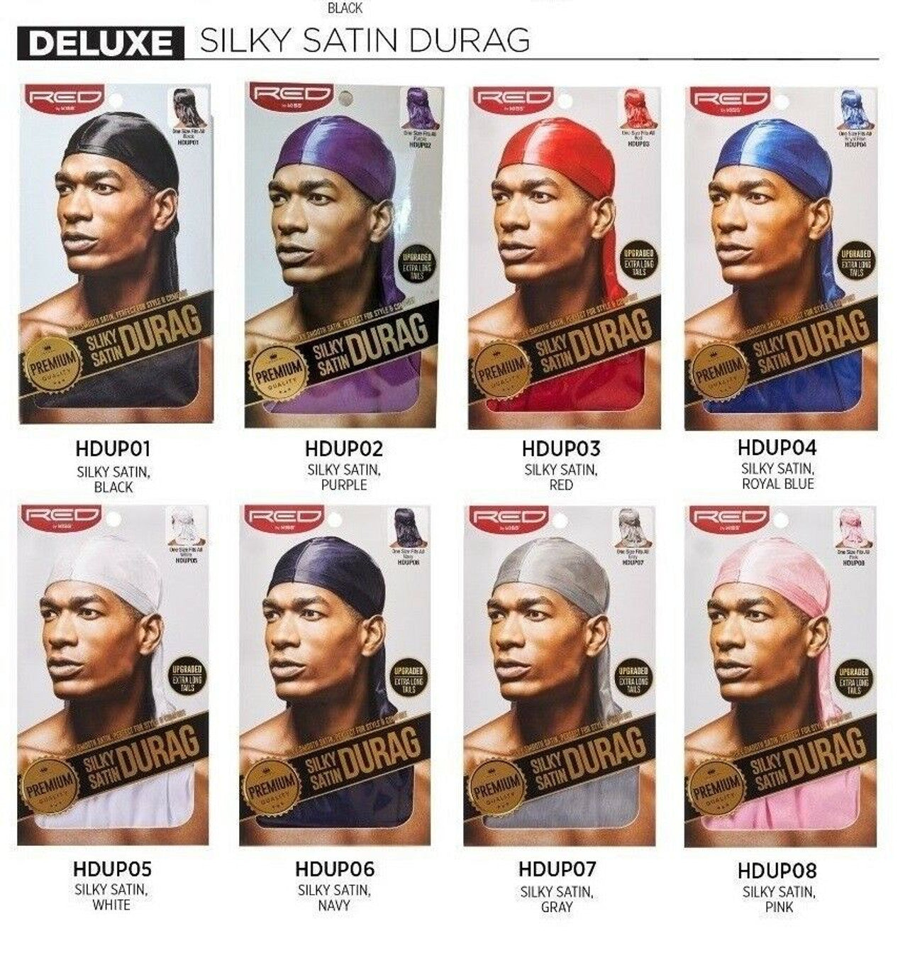 Silky Satin Durag Black