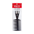 Red 3 In 1 Comb