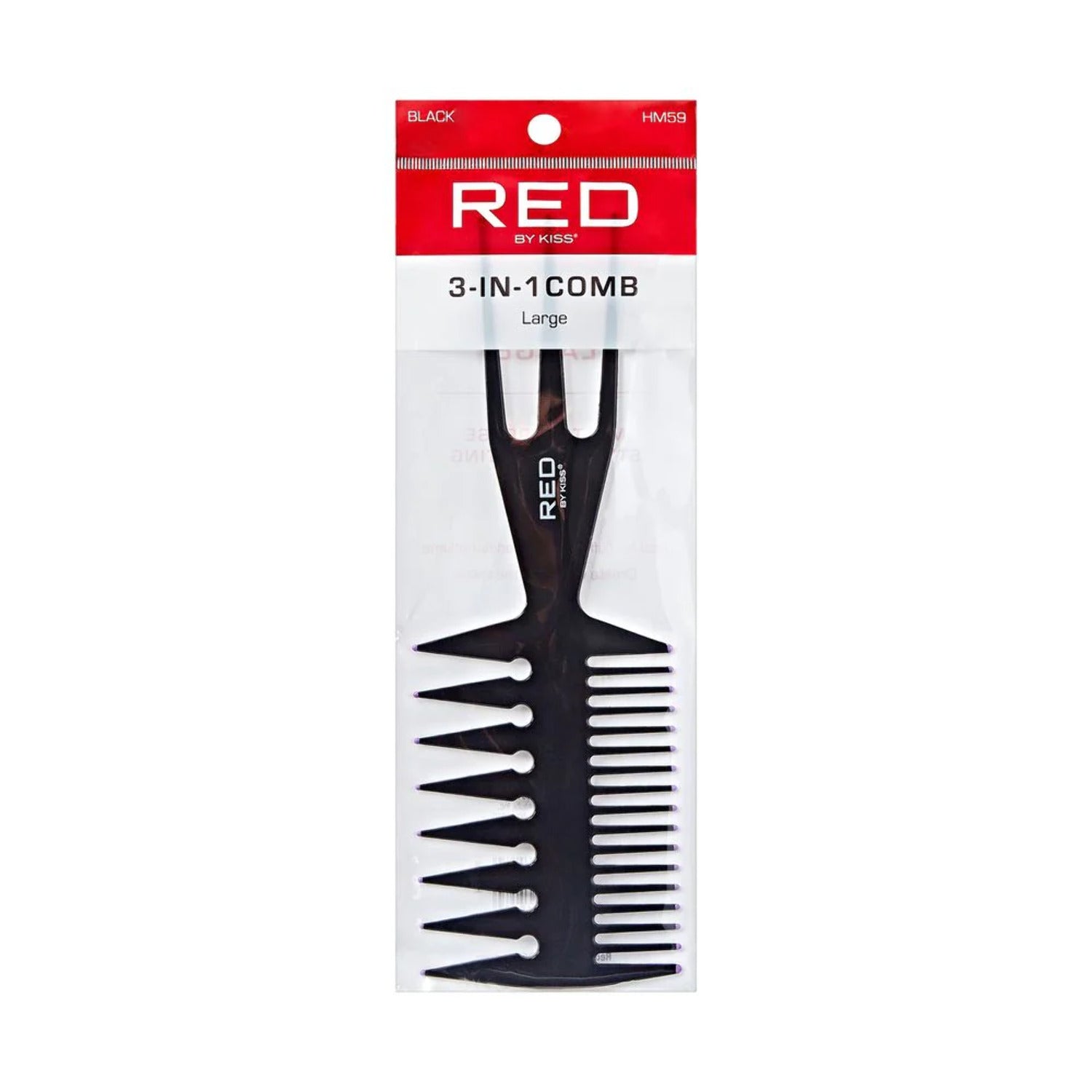 Red 3 In 1 Comb