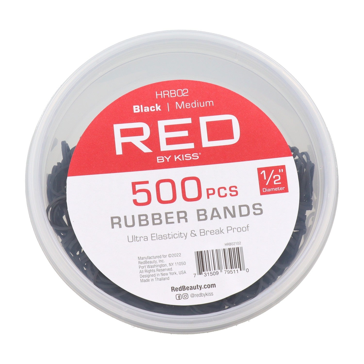 Red 500 Rubber Bands HRB02