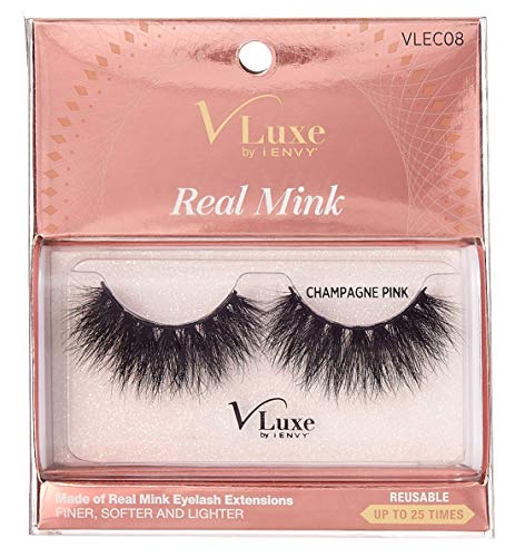 V Lux By i Envy Real Mink Champagne Pink
