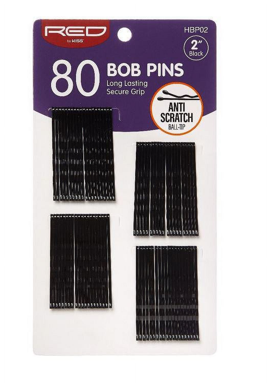Red 80 Bob Pins HBP02
