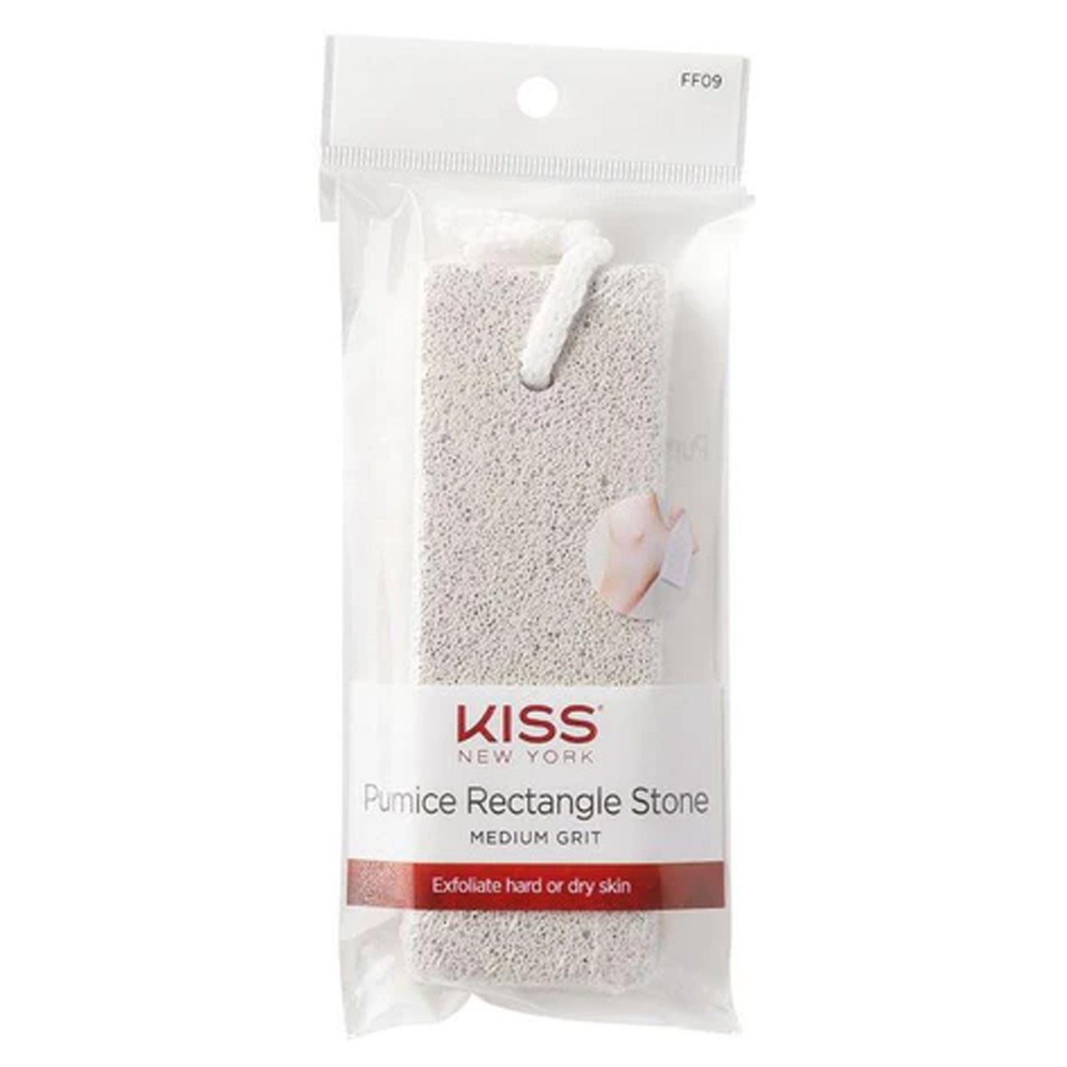 Kiss New York Pumice Rectangle Stone Medium Grit FF09