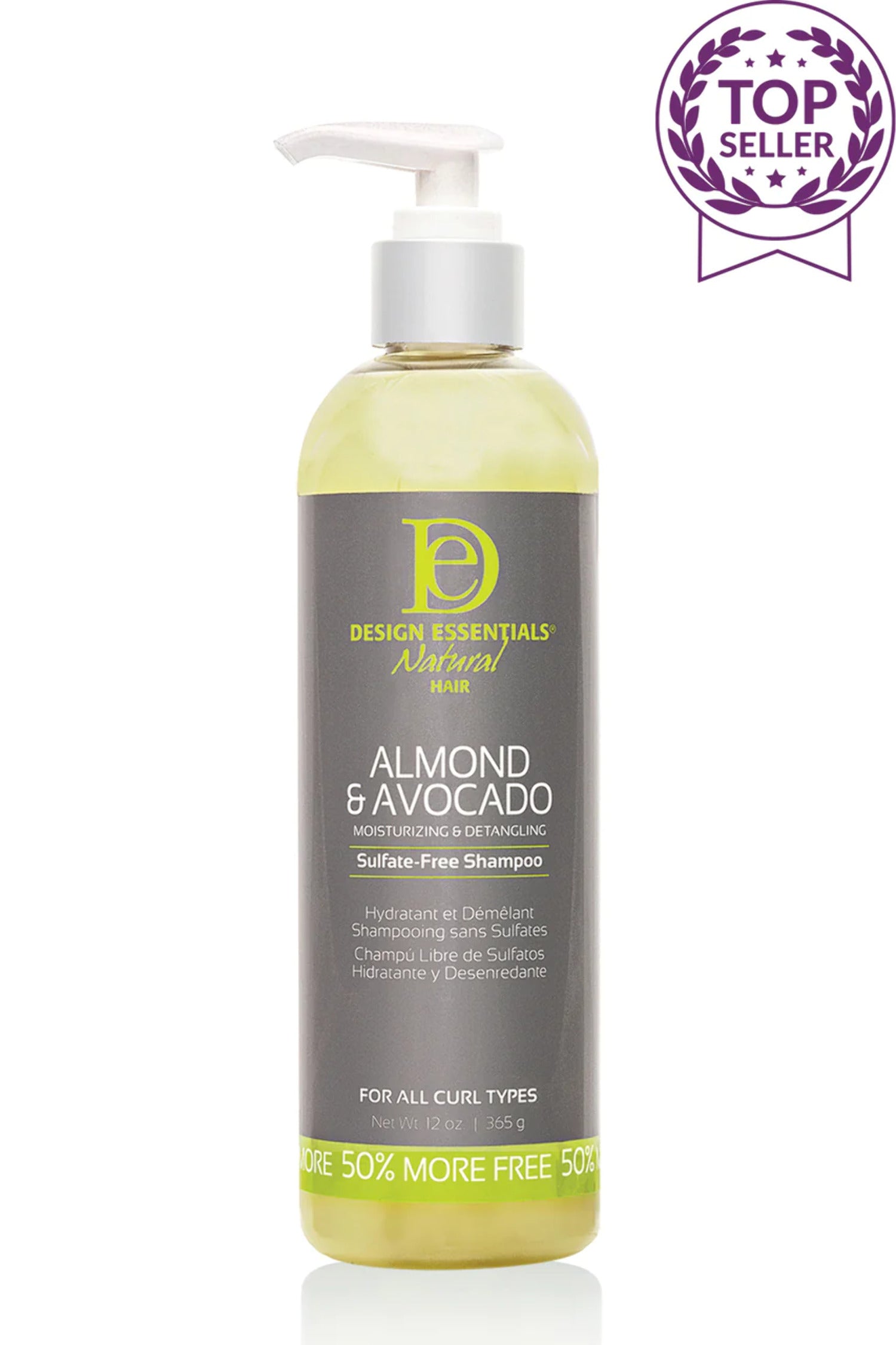 Design Essentials Almond & Avocado Sulfate Free Shampoo 6 Oz