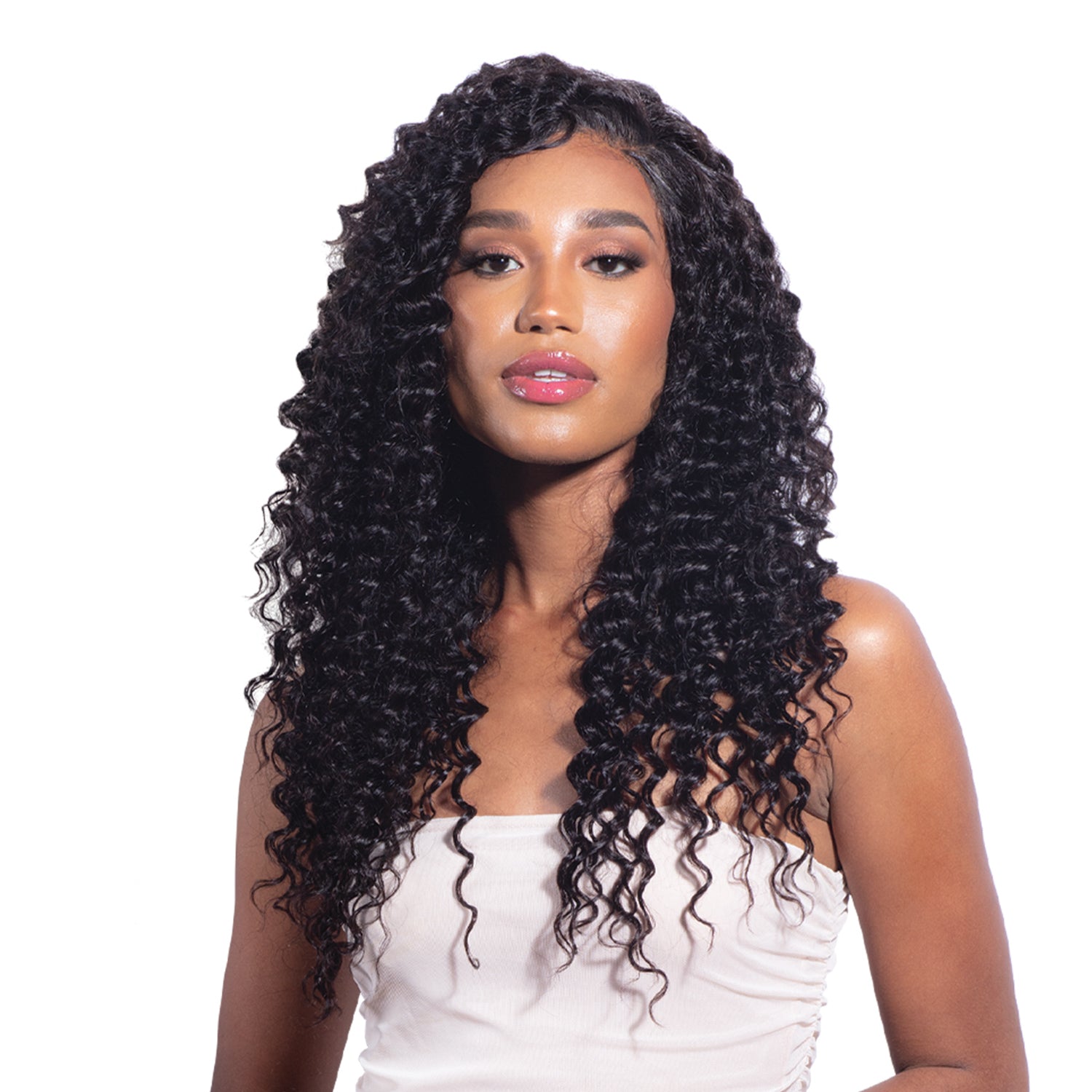 Glossy Virgin Remy Deep Wave 12"