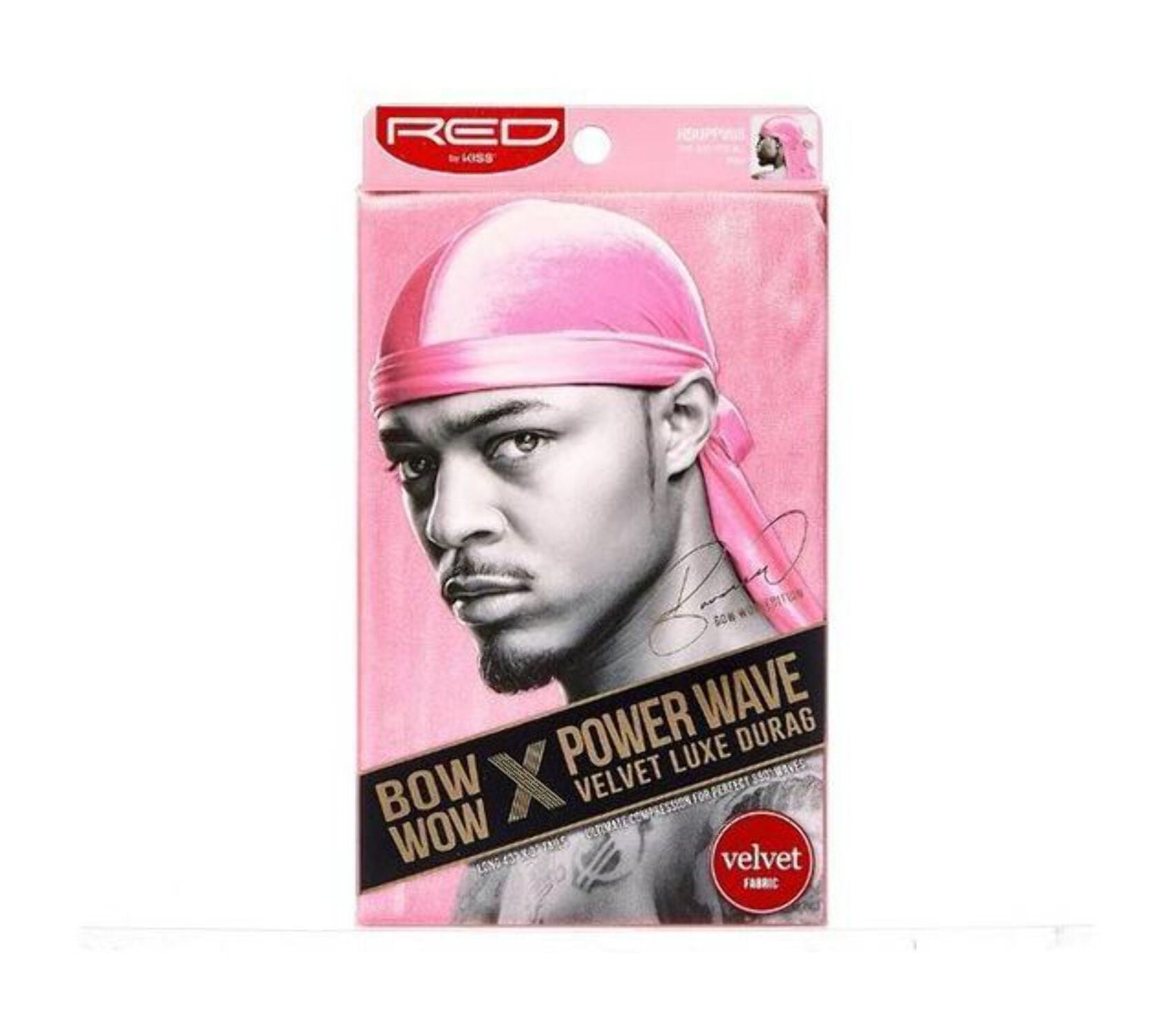 Red HD75 Power Wave Velvet Luxe Durag
