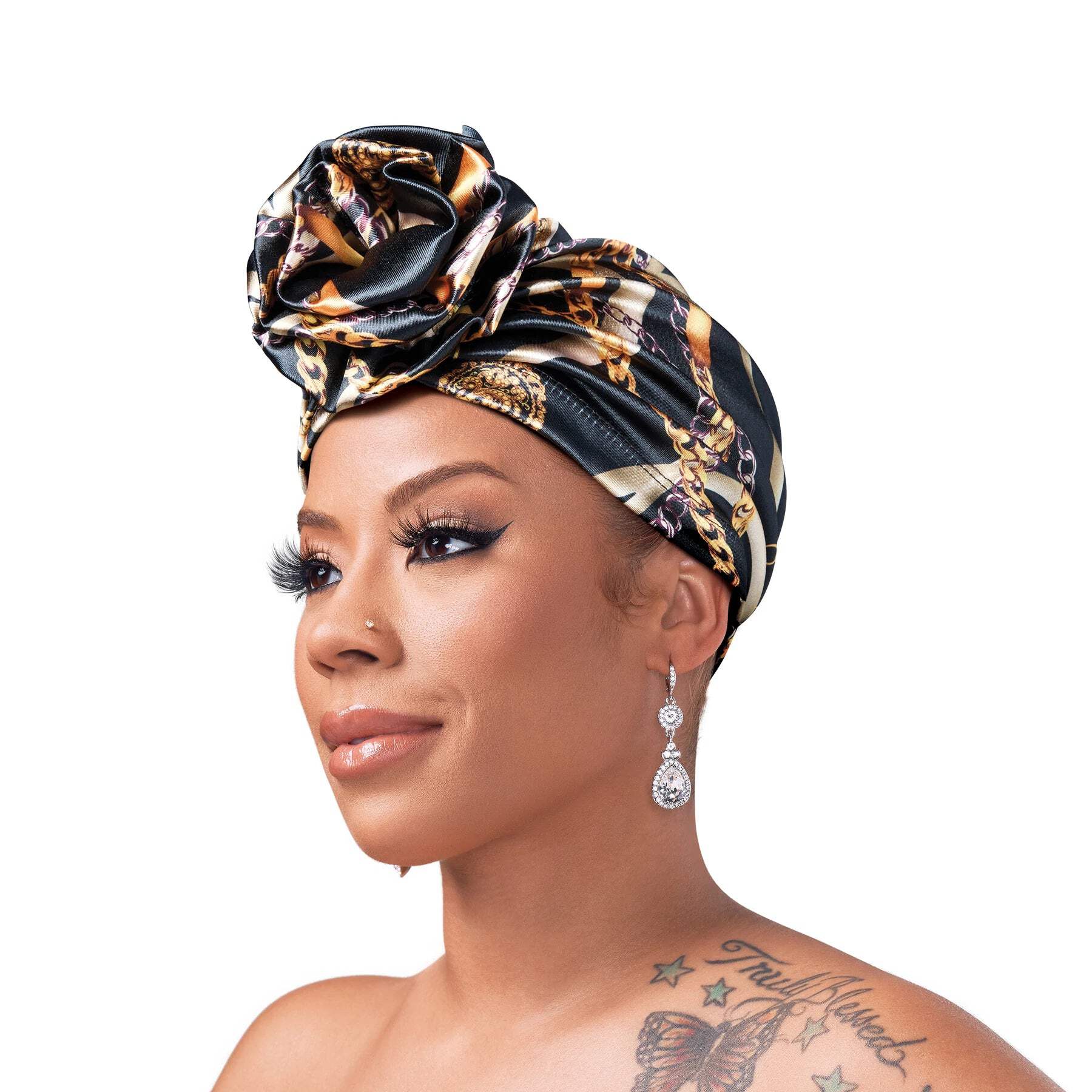 Red Top Knot Turban HQ56