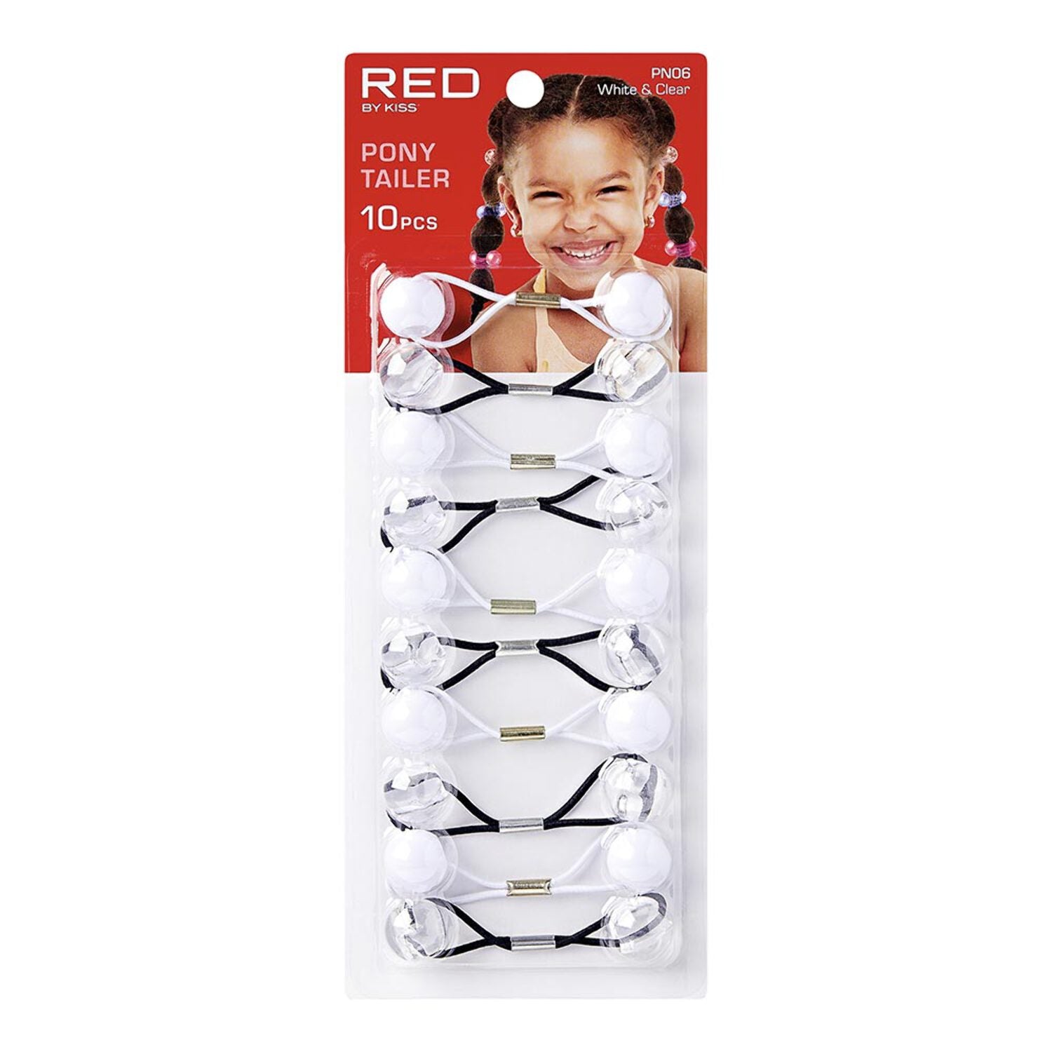 White/clear Pony Tailers