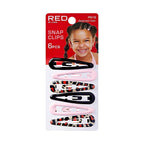 Red Snap Clips 6 Pcs