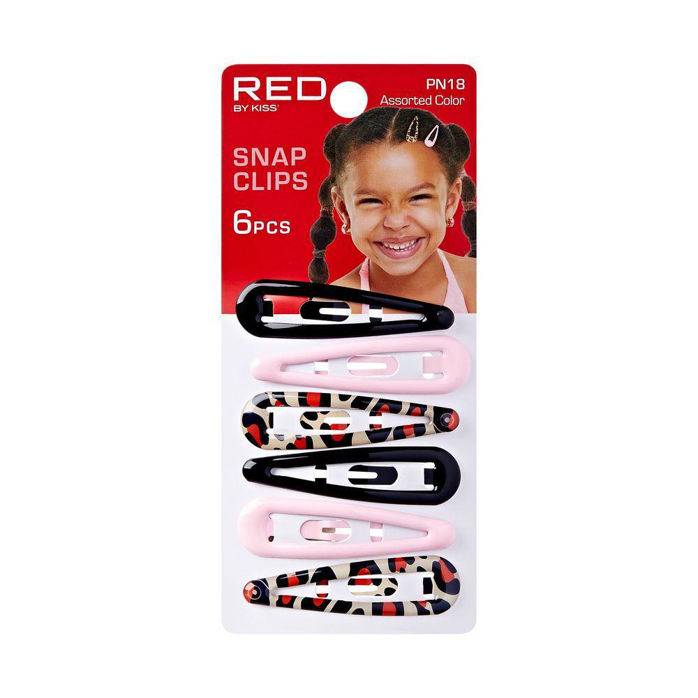 Red Snap Clips 6 Pcs