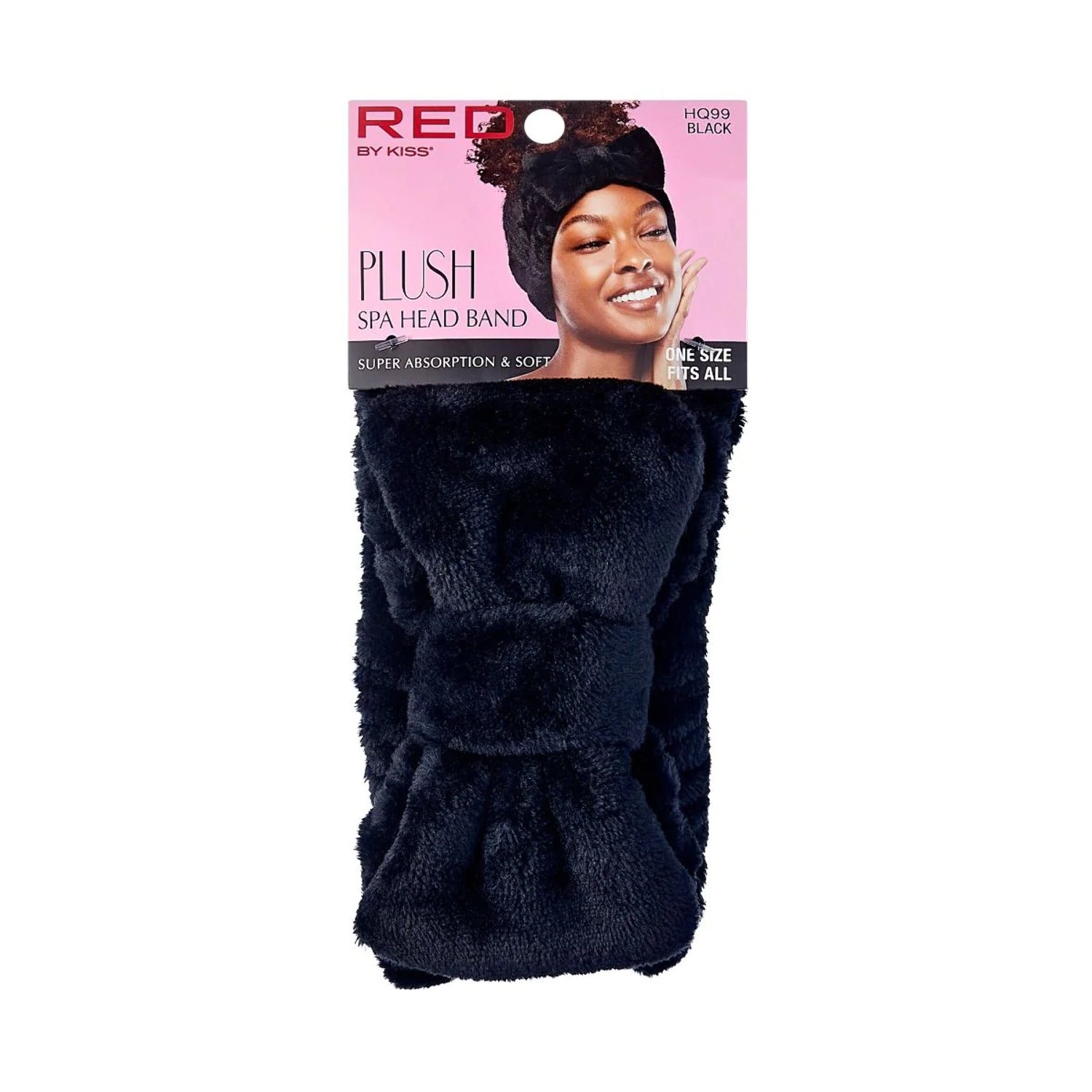 RED Plush Spa Headband HQ99