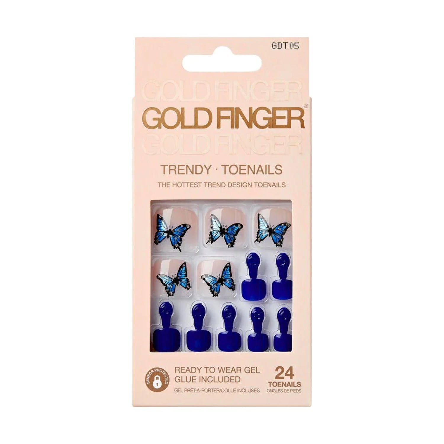 Gold Finger Toenails Gdt05