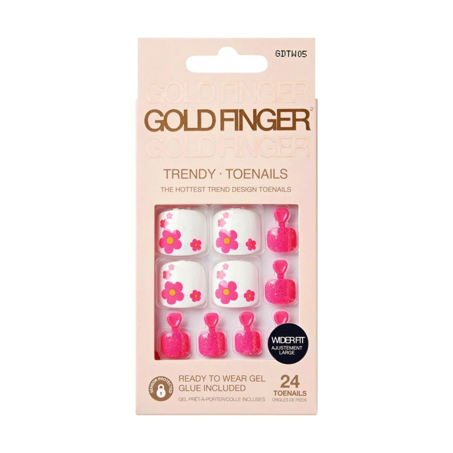 Gold Finger Toenails Gdtw05