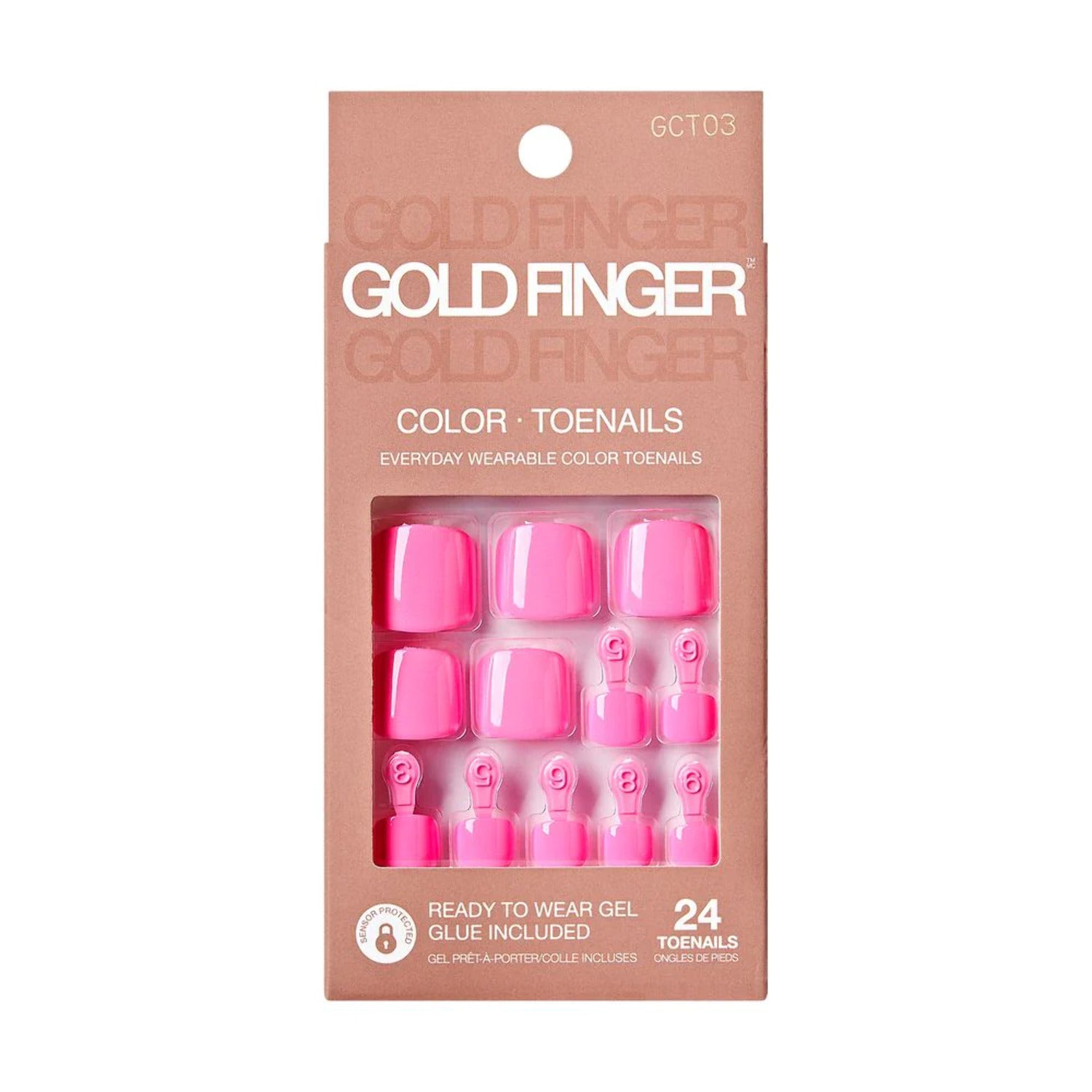 Gold Finger Toenails GCT03