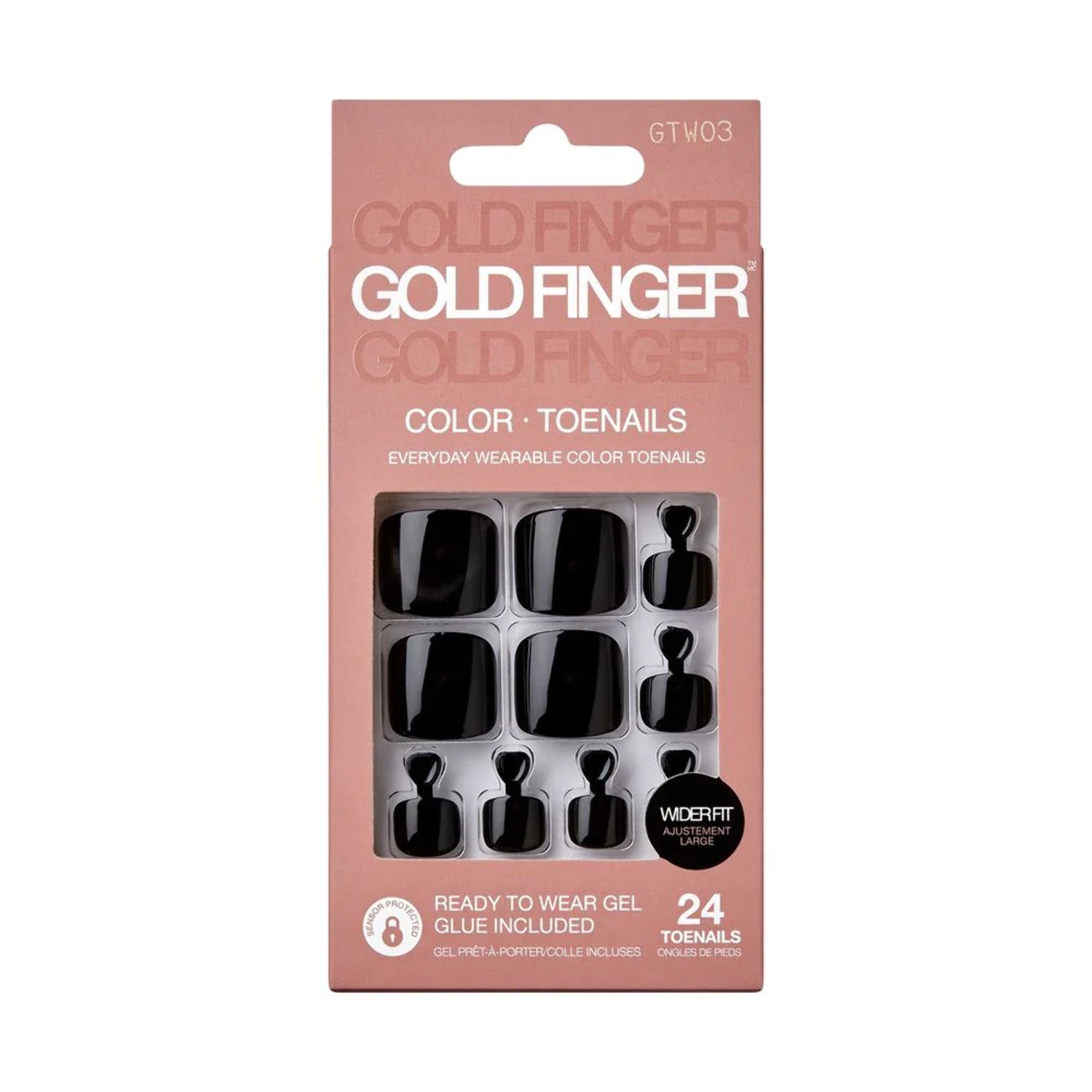 Gold Finger Color Toenails GTW03