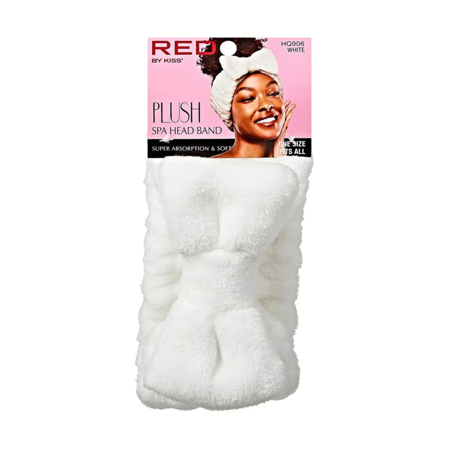 Red Plush Spa Headband HQ906