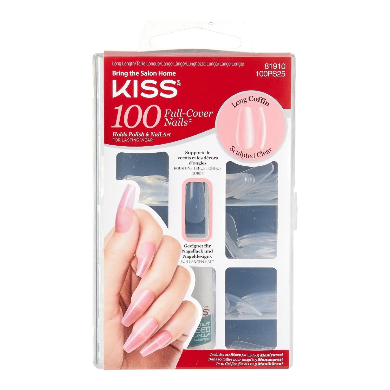 Kiss 100 Tips Long Coffin