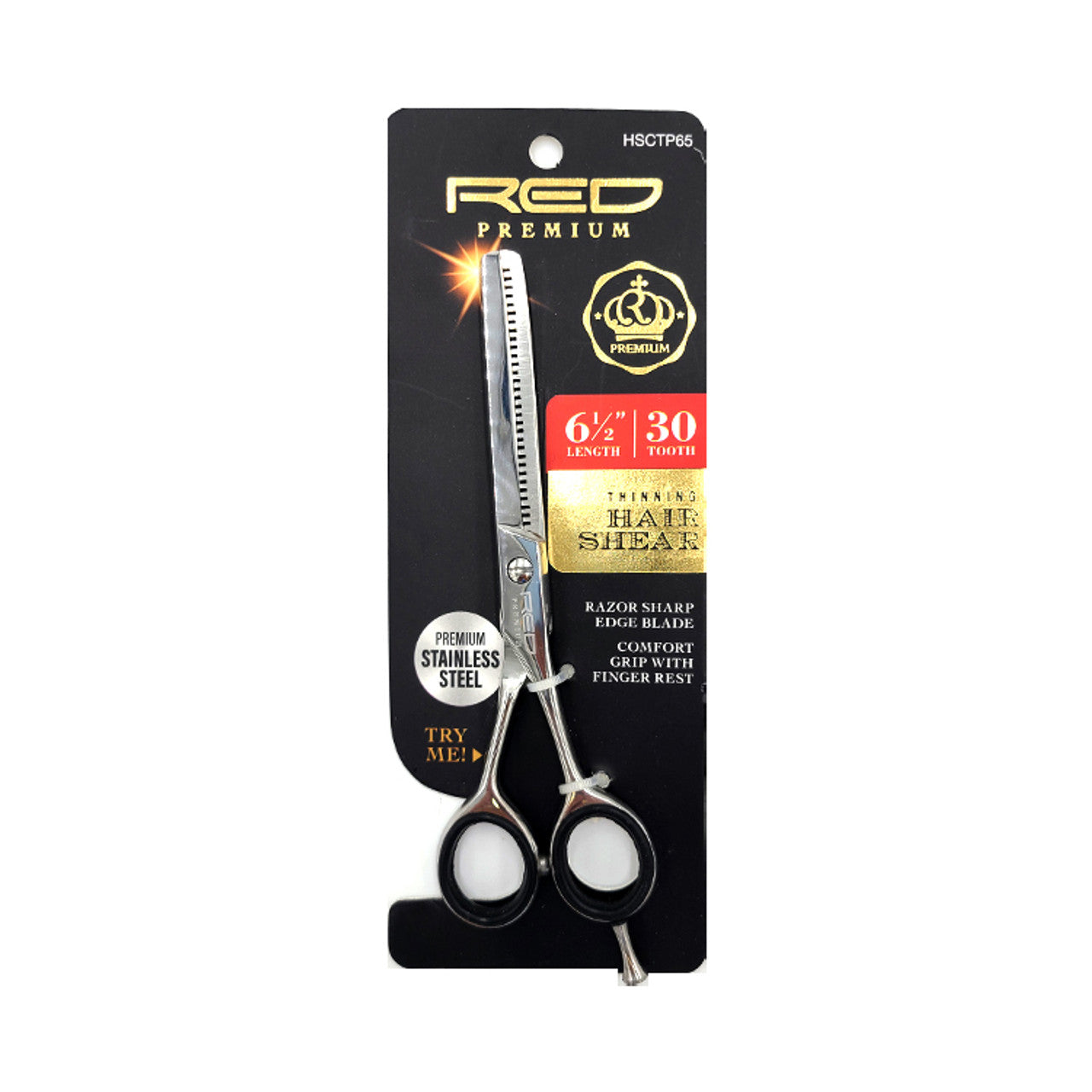 Red Thinning Hair Shear HSCTP65