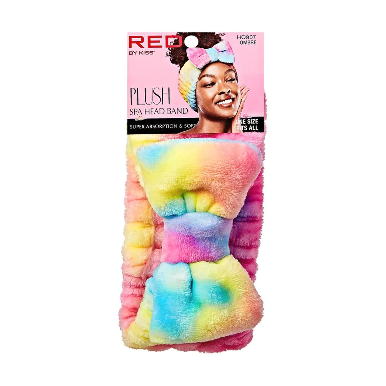 Red Plush Spa Headband HQ907
