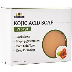 Akwaaba by Akwaaba Kojic Acid Soap - Papaya -114g/4OZ for WOMEN