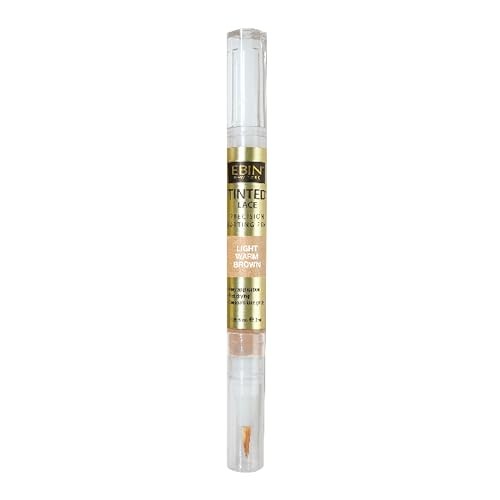 Tinted Lace Precison Parting Pen Light Warm Brown 0.105oz -Wig Lace Tint with Brush Applicatior, Easy to Use, Long Lasting Formula, Blends Natural, Se