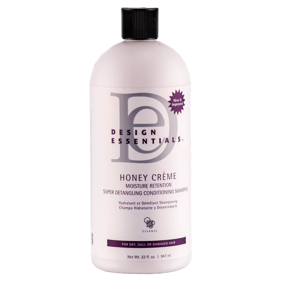Design Essential Honey Creme Moisture Retention Super Detangling Conditioning Shampoo 32 Oz *
