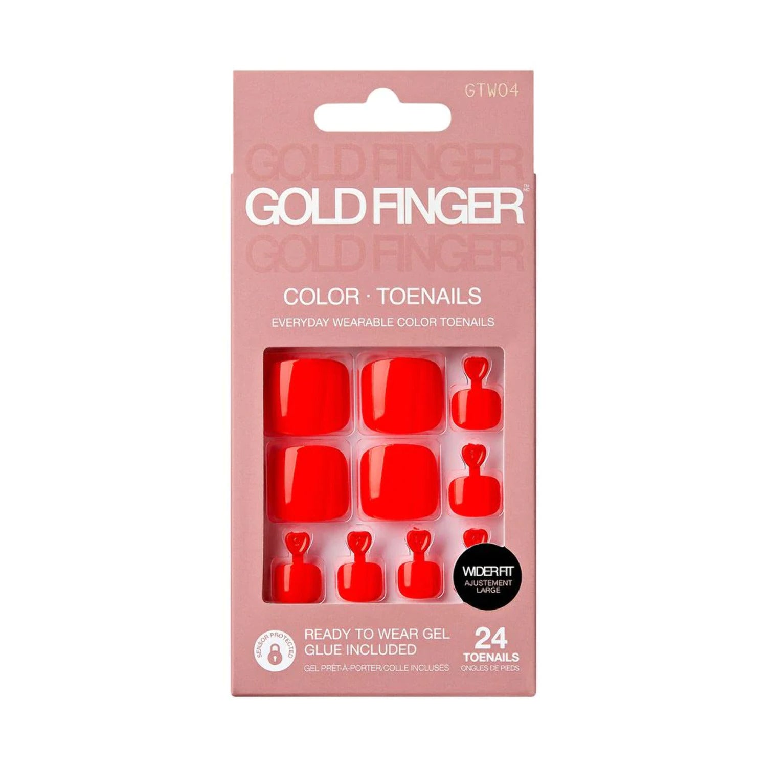 Gold Finger Toenails Gtw04